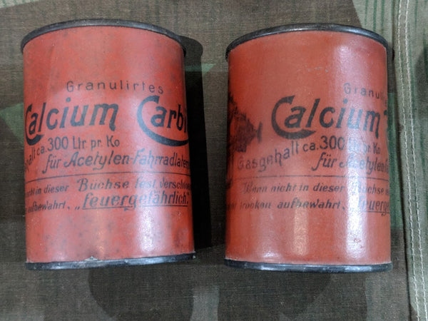 WWI era Bicycle Light Carbide Cans