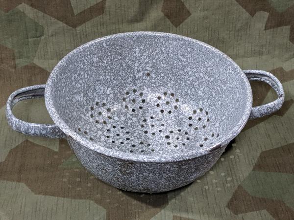 German Helmet made into a Strainer