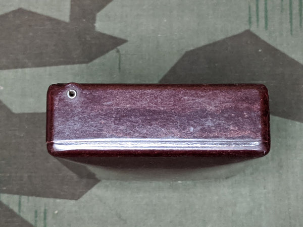 Bakelite Cigarette Box with Decorative Lid