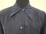 Navy Blue WAVES Blouse (as-is) <br> (B-42" W-36")