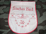 Frisches Brot (Fresh Bread) Bag Red Embroidery