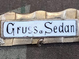 Gruss a. Sedan WWI Brooch