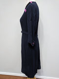 Blue Dress with Pink Trim <br> (B-38" W-32 1/2" H-38")