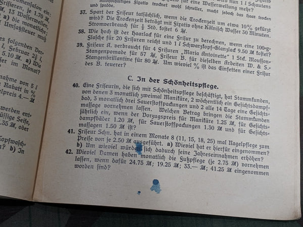 1941 Accounting for Barbers and Hair Stylists Book