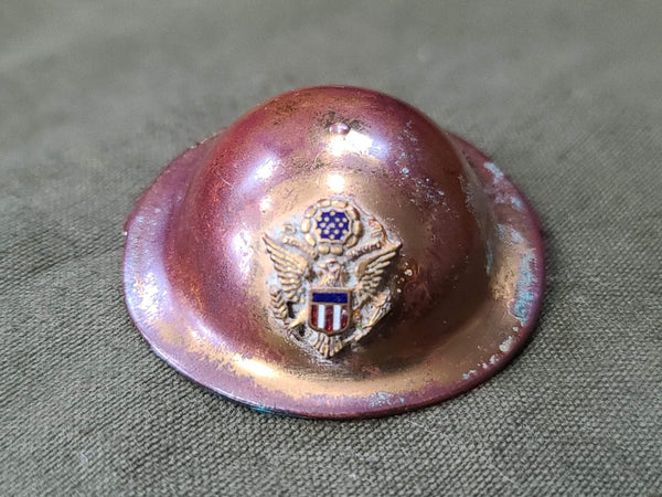 Army Helmet Pin