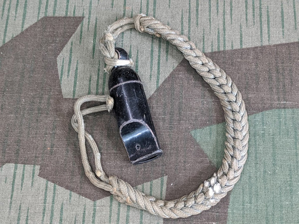 German Army NCO's Whistle and Lanyard