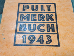Original 1943 Desk Appointment Book (with Traffic and Post Info)