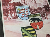 Shell Original Map of Saxony Sachsen and Mitteldeutschland
