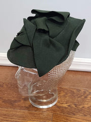 Dark Green Felt Tilt Hat