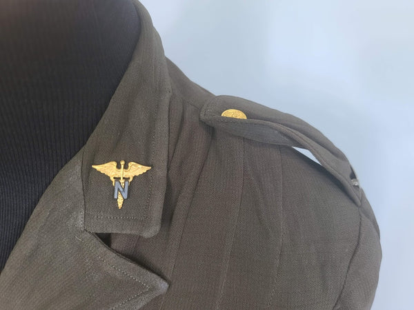 OD Army Nurse Off-Duty Dress <br> (B-42" W-28" H-37")