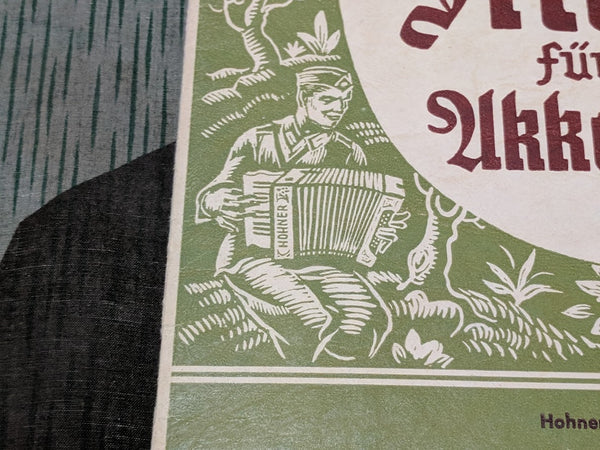 Sheet Music Book for Accordion (Soldier on Cover)