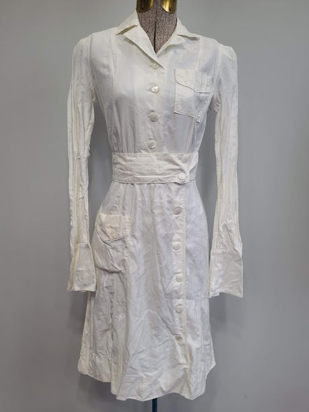 NNC Navy Nurse White Indoor Uniform Dress (Named) <br> (B-34" W-25.5" H-32.5")
