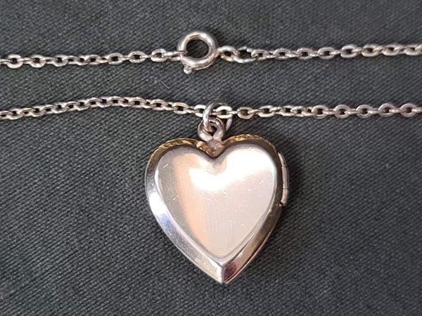 Marine Corps Heart Shaped Locket Necklace