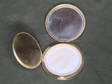 US Army Sweetheart Gold Glitter Compact