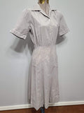 Red Cross Military Welfare Service Seersucker Work Dress <br> (B-36" W-26" H-36")