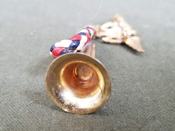 Patriotic Eagle & Horn Sweetheart Pin