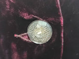 Burgundy Velvet Blouse <br> (B-34" W-26")