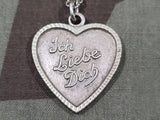 Ich Liebe Dich St Christopher Necklace