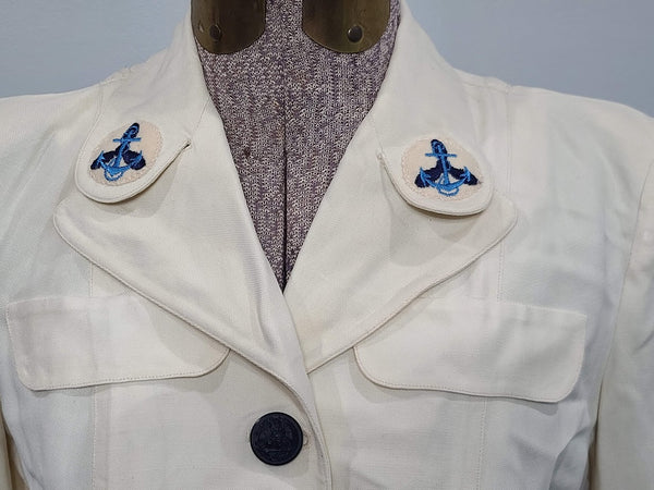 US Navy WAVES White Uniform <br> (B-34" W-24" H-34")
