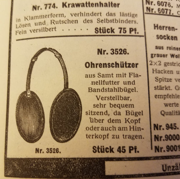 Original German Earmuffs AS-IS