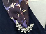 Navy Blue Dress with Trim AS-IS <br> (B-43" W-38" H-46")