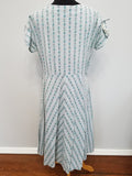Light Blue Flower Stripe Dress <br> (B-42" W-36" H-50")