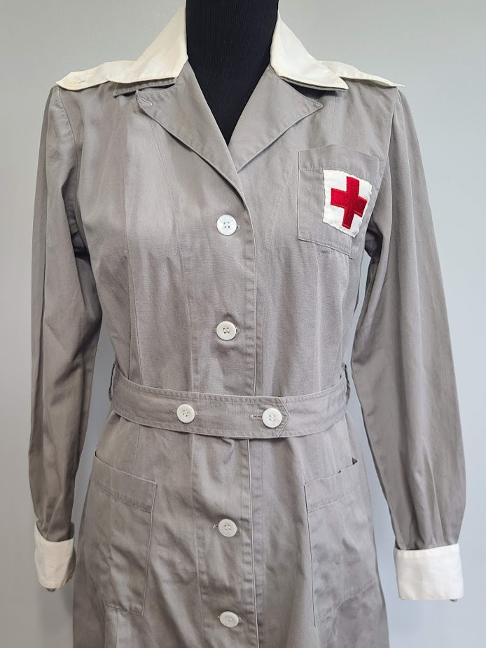 Red Cross Robe American Red Cross Gray Lady Uniform Dress (B-40