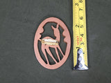Vintage Wooden Deer Pin