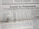 Reichstagswahl 1932 Election Results Erzgebirgischer Newspaper