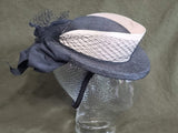 Black and White Tilt Hat