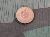 Pre WWII German Deine hand, dem handwerk 1935 Wooden Tinnie Pin