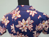 Flower Print Seersucker Wrap Dress <br> (26"-32" Waist)