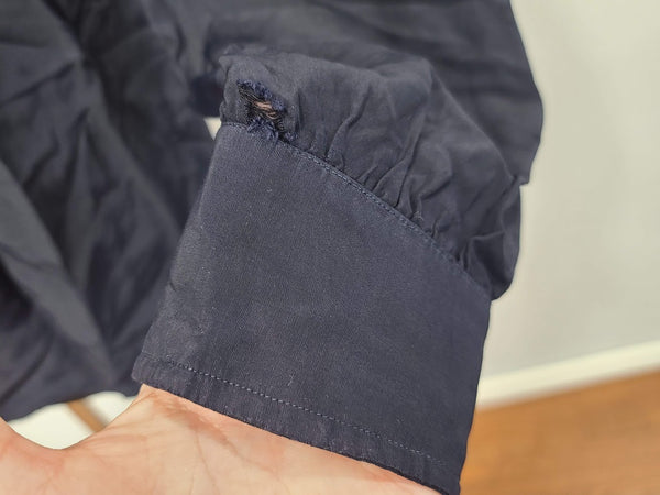 Navy Blue WAVES Blouse (as-is) <br> (B-42" W-36")