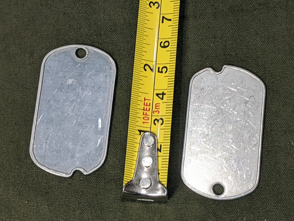 Original WWII Era US Dog Tag Blanks