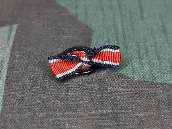 Iron Cross Ribbon Lapel Button