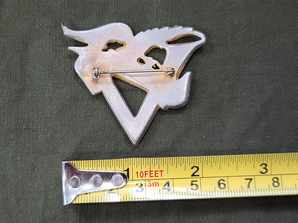Beethoven's 5th Symphony V for Victory Music Note Eagle Pin