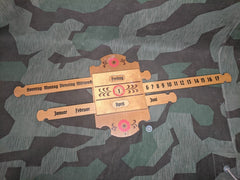 German Wooden Wall Calendar