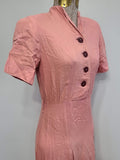 Pink Button Down Dress <br> (B-33" W-26" H-31")