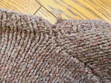 Hand Made Brown Knit Sweater Vest (Large Size)