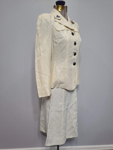 US Navy WAVES White Uniform <br> (B-34" W-24" H-34")