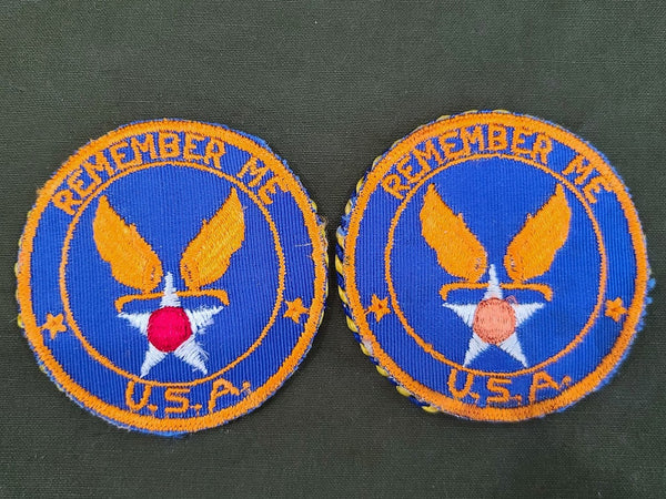 Army Air Corps "Remember Me" Sweetheart Patch Mirror in Envelope