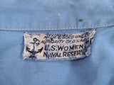 WAVES Reserve Blue Blouse (as-is) <br> (B-34" W-29")