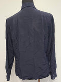 Navy Blue WAVES Blouse (as-is) <br> (B-42" W-36")