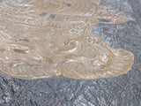 Leather Desk Blotter with Embossed Ship