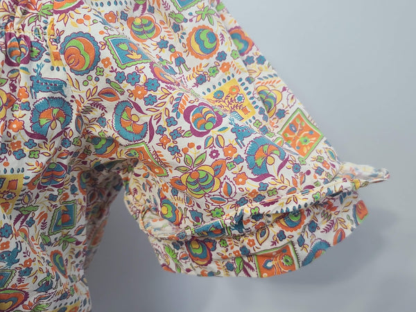 Colorful Novelty Print Dress (Flowers, People, Animals) <br> (B-37" W-32" H-38")