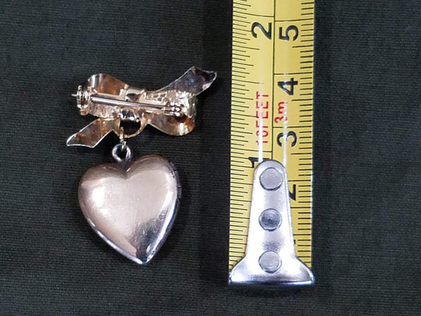 US Navy USN Locket Pin (with Photos Inside)