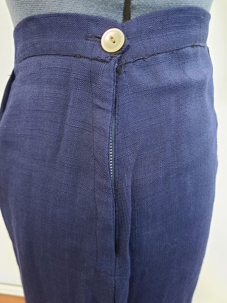 White and Blue Outfit: Jacket with 2 Skirts <br> (B-42" W-36" H-45")