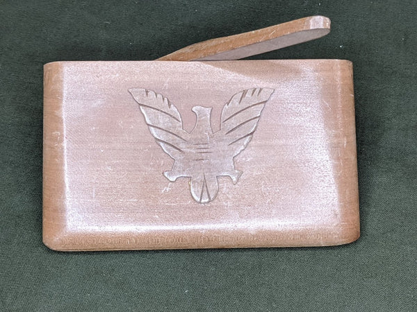 Wooden US Cigarette Case Propeller Top