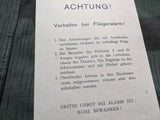 KDF Theater Playbill (with Air Raid Instructions)
