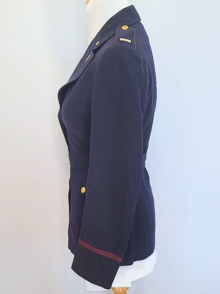 Blue Army Nurse Jacket & Photo <br> (B-36" W-27.5")